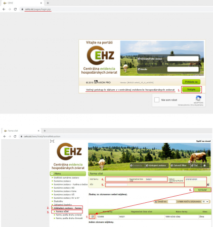 Prístup včelára do centrálnej evidencie hospodárskych zvierat CEHZ